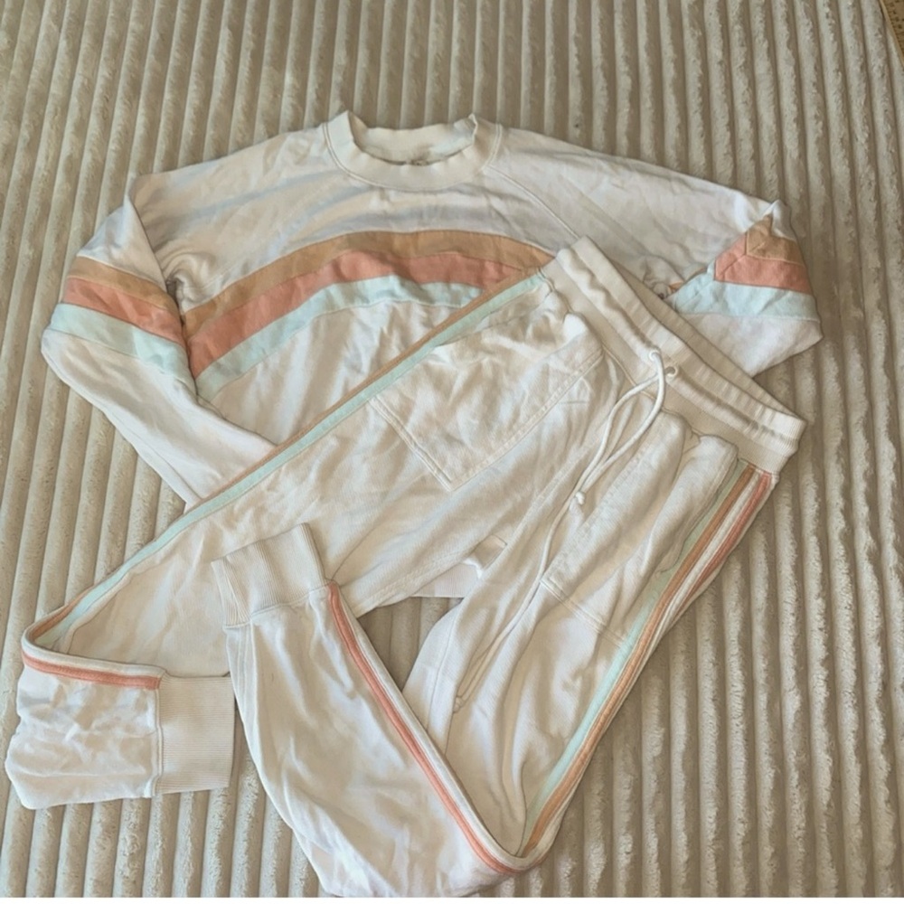 White Faherty Molly Joggers